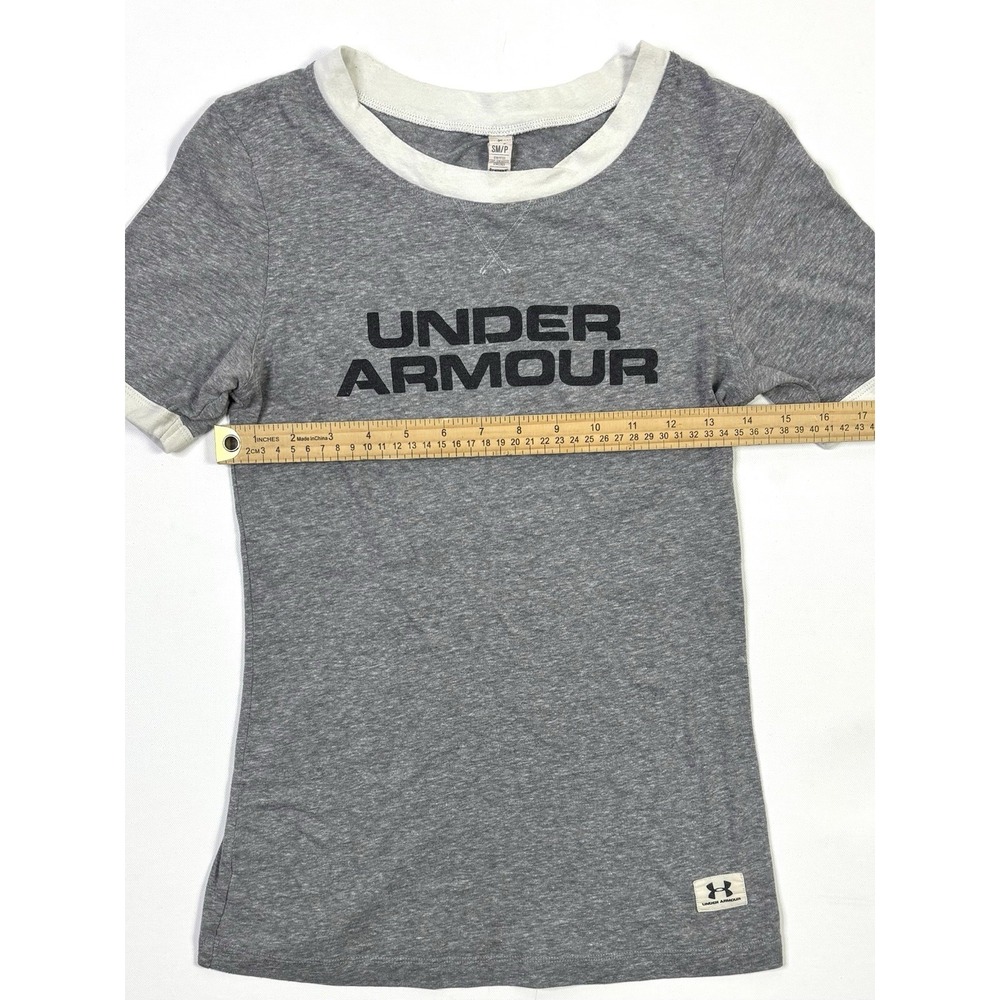 Under Armour Legacy T-Shirt Women's Small Gray Short Sleeve Shirt - Picture 6 of 11